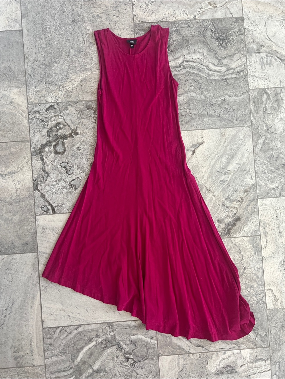 Mossimo Women’s Tank Fuchsia Asymmetrical Dress